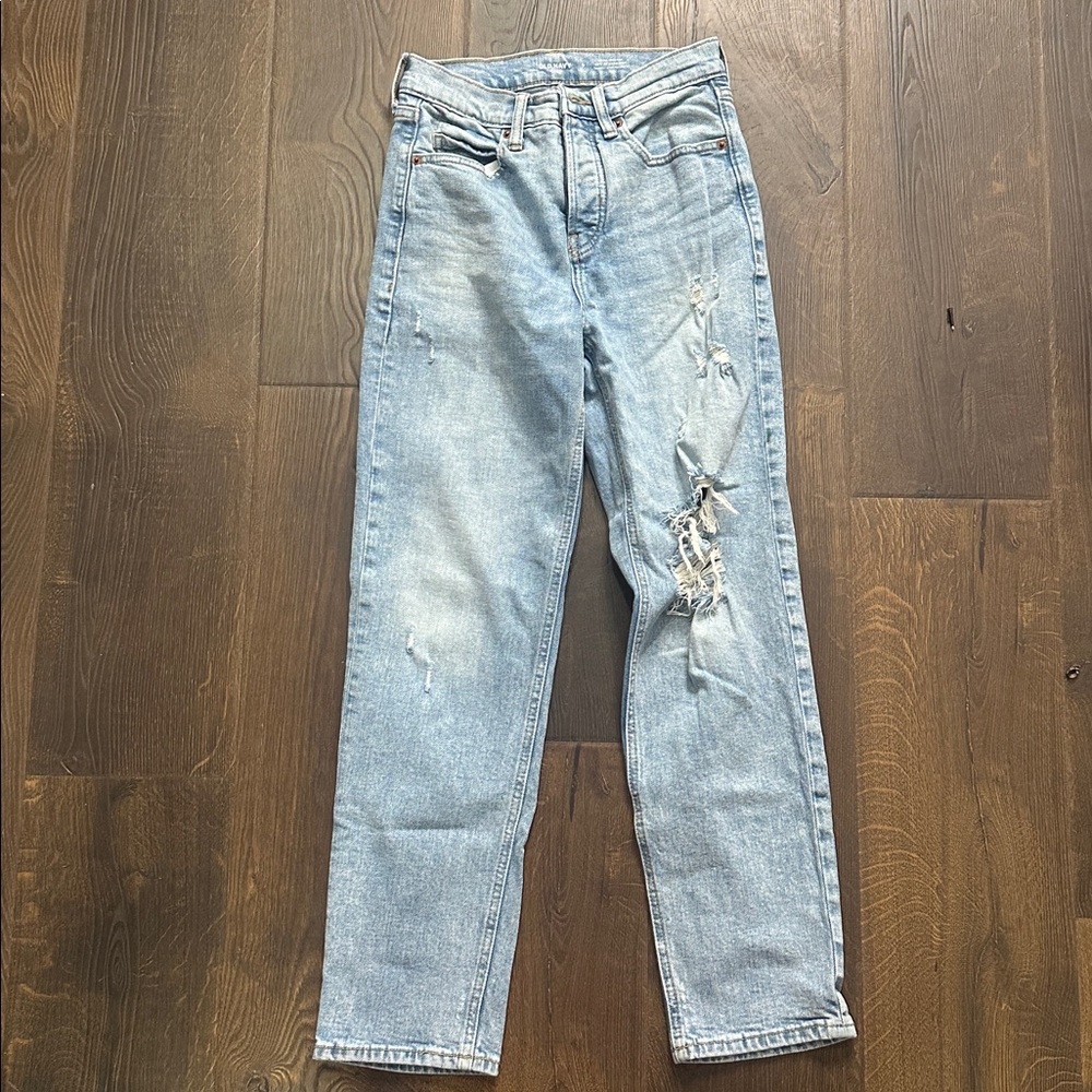 Old Navy Light Blue Distressed Women Jeans